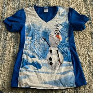 Olaf scrub top
